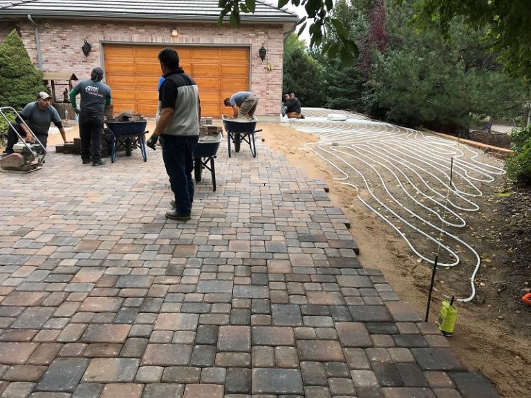 Heated Brick Driveway Installation Denver Heated Pavers